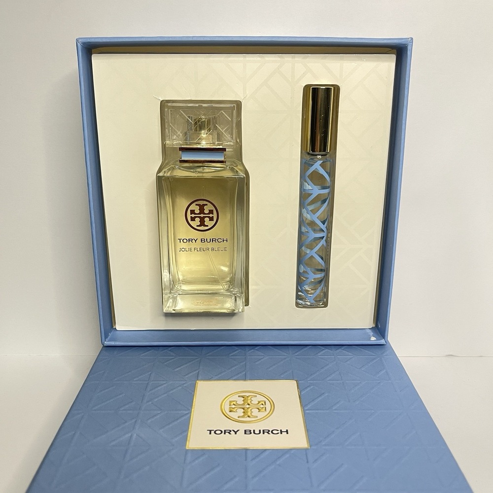 Jolie Fleur Bleue by Tory Burch 2 Pc Set EDP 3.4oz & 0.2oz Rollerball  NEW